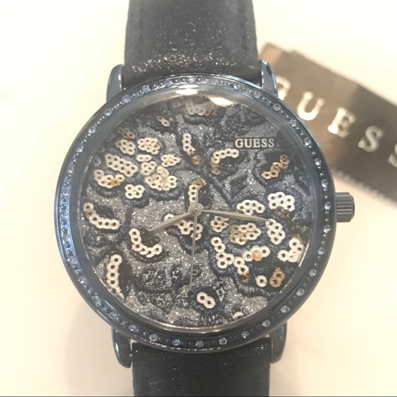 Guess Watch Blue Sparkly Band NIB